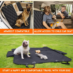 Rivo Tails Waterproof Dog Car Rear Seat Cover